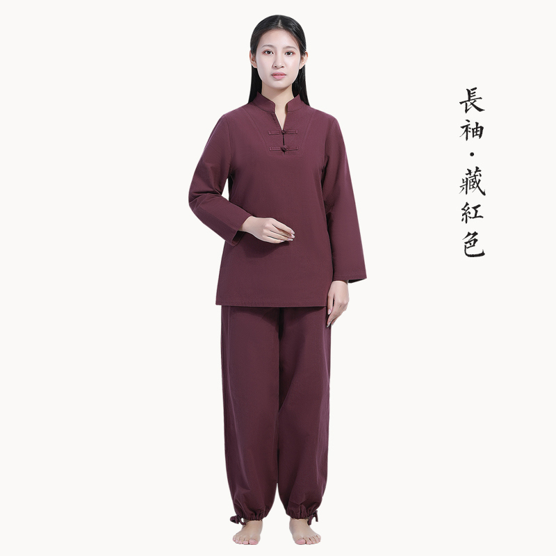 Ăn mặc Nhà Suit Vintage Han Quần áo Yoga đơn Li của Trung Quốc FengZen nữ ăn mặc Thiền