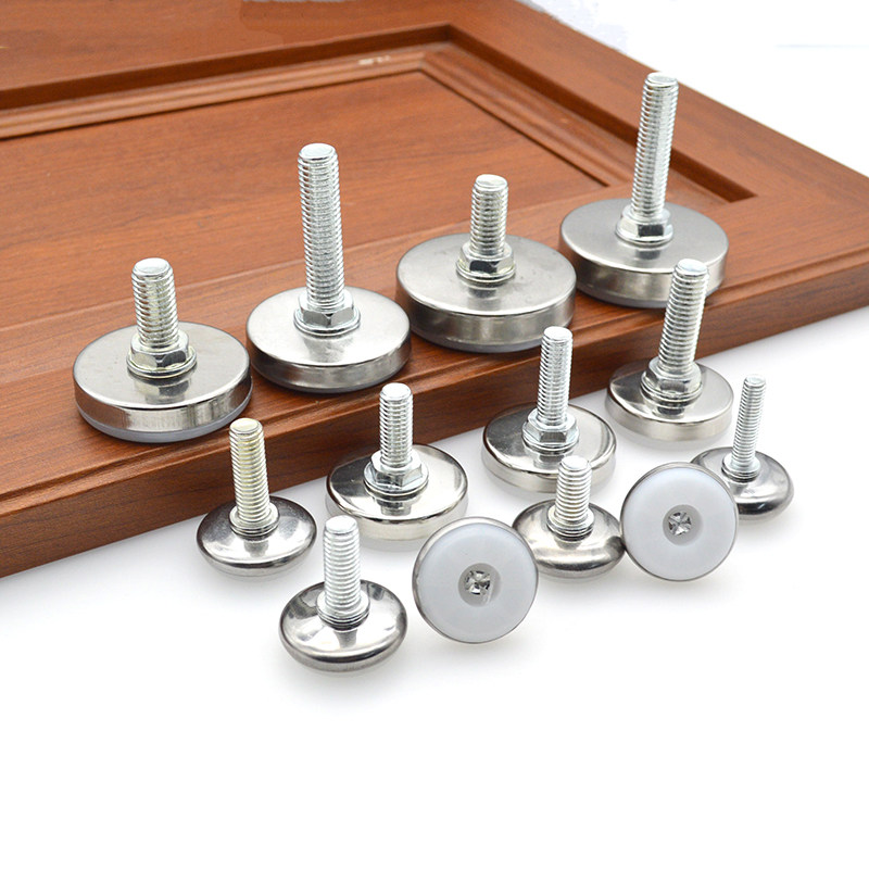 Furniture adjustment feet heightened pad nylon plastic tunable foot shelves bearing anti-slip thread foot pad