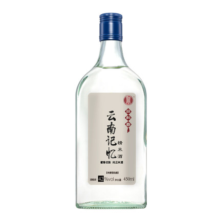 品斛堂云南记忆白酒42度450ml高度白酒纯粮食酒3年原浆米香型瓶装