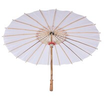 Oil paper umbrella homemade antique 60cm white ancient costume oil paper umbrella painting children umbrella elegant hands-on white paper folding table