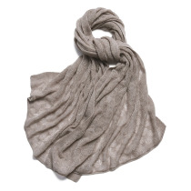 APC21 cashmere new single wild velvet tip pure primary color knitted hollow flower beautiful wind scarf