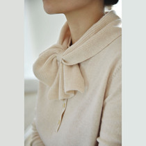 APC autumn winter new recommendation method designer sweet and beautiful wind butterfly neckline with long sleeves knit 100 lap pure cashmere