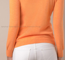 APC CASHMERE Share Italy CASHMERE Fashion Fresh Color Solid Color Basic Round Neck Pullover CASHMERE Sweater