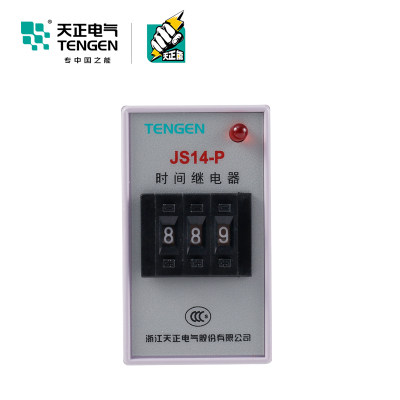 Tianzheng 전기 시간 릴레이 JS14PMJS14-P 디지털 220V380V99.999S999M