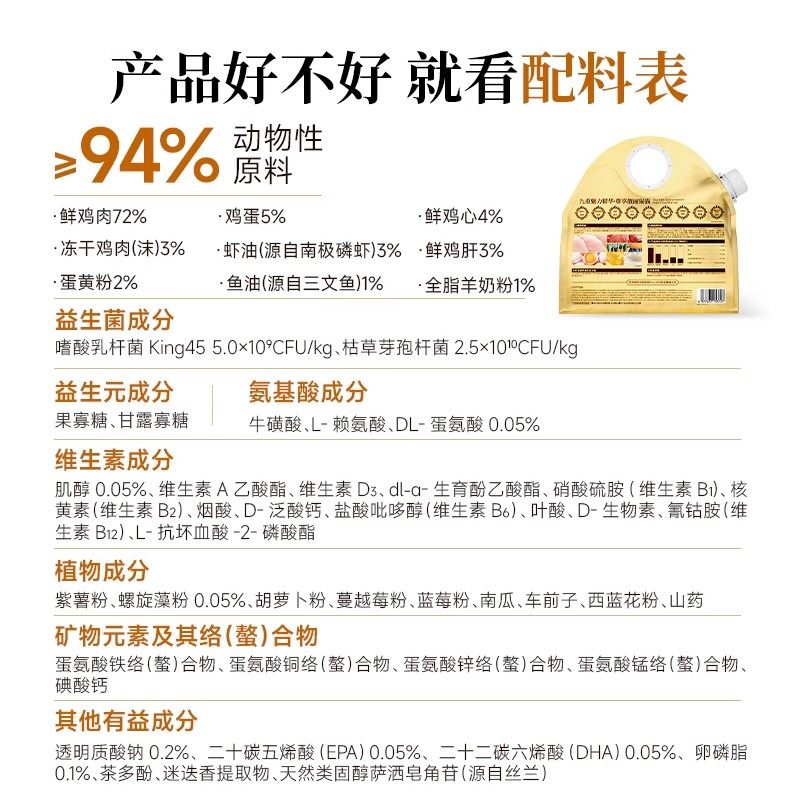 [Make a Friend and Pay the Deposit, Pay the Final Payment at 0:00 on the 26Th]Kuanfu Whole Egg Cream Pro Baked Cat Food