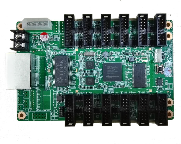 Linsn rain RV908M receiving card full color LED display LED kanban light synchronous control system supports 1-32 scanning