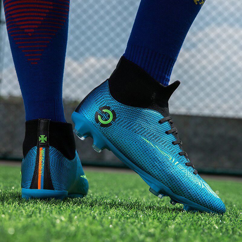 Nike Ton Official Web C Romessi CR7 Assassin High Cylinder Football Shoes Men's Broken Nails TF Female Non-slip AG Long Nail Training Shoes