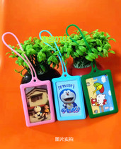 Bus Card Card Sling Card Bag South Korea New Pure Color Silicone Luggage Card Hanging Tag Credentials For The School Card Placard