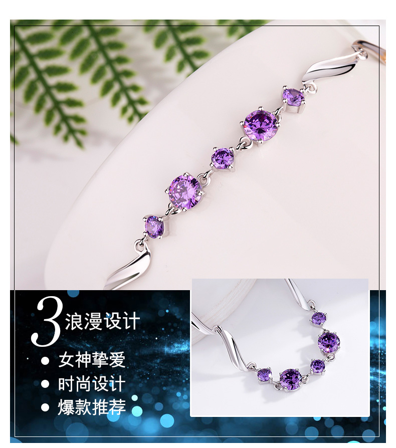 S925 sterling bạc vòng đeo tay nữ net đỏ Nhật Bản và Hàn Quốc sinh viên tay đơn giản trang sức món quà sinh nhật để gửi bạn gái mẹ mẹ