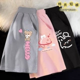 Шорты, летняя одежда, детские тонкие розовые штаны для отдыха, подходит для подростков, свободный крой