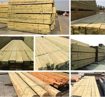 Pinus sylvestris Anticorrosive Wood Board Outdoor Balcony Solid Wood Floor Grape Frame Fence Wall Panel Shop Recruiting Wooden Columns