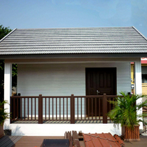 Outdoor wooden house custom anticorrosive wooden villa farmhouse small mobile wooden house thatched house assembly house