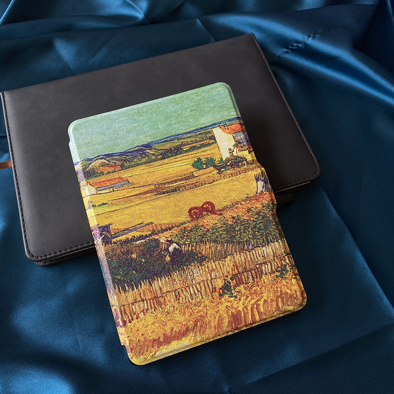 Van Gogh Series Kindle Sleep Protection Case Paperwhite5/4/3/2 Youth Edition 499 Leather Case Shell Oasis2/3