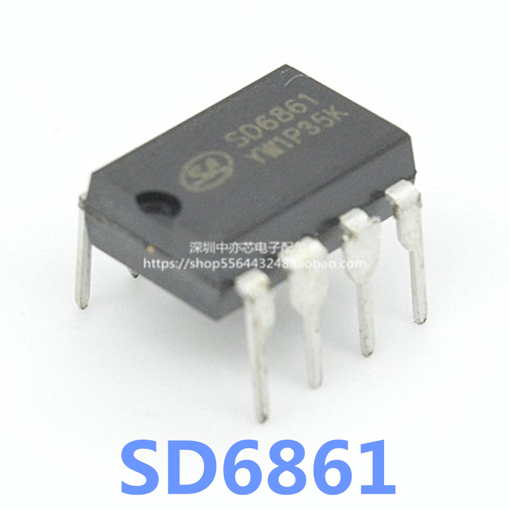 New SD6861 built-in high voltage MOSFET current mode PWM PFM controller DIP8 power chip