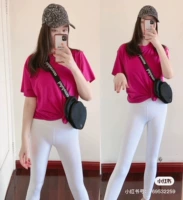 Страна сейчас Lululemon приобретает все ваши футболки, повседневные свободные парня, ветер короткий -