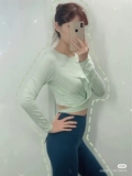 Lululemon Приобретение времени для восстановления йоги с длинными рукавами Nulu