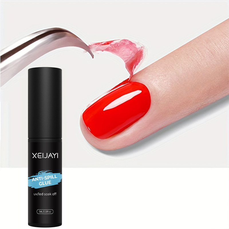 Beginner-Friendly Anti-Spill Gel, Peelable Skin Care Nail Polish Gel, Nail Edge Care Tool, Phototherapy Gel Aid