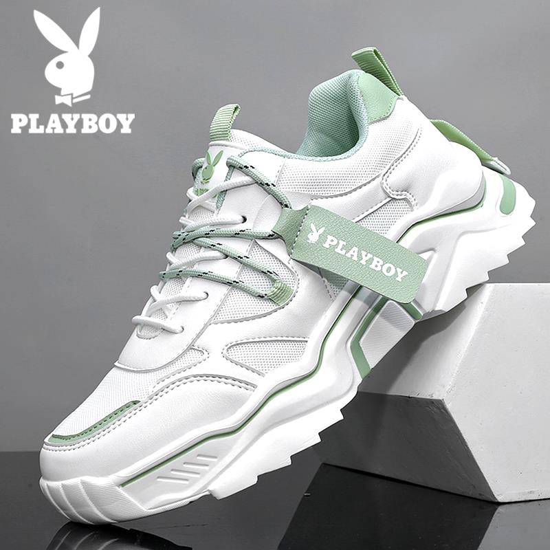 Flowers Playboy Men Shoes 2022 Spring New Little White Shoes 100 Hitch Sports Casual Old Daddy Tide Shoes Ins