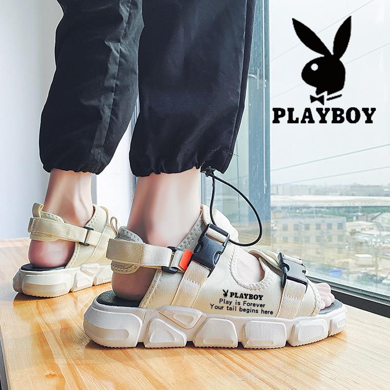 Playboy Sandals Sandals Men 2022 New Tide Summer Outwear Dins Beach Shoes Old Daddy Sports Cool Slippers