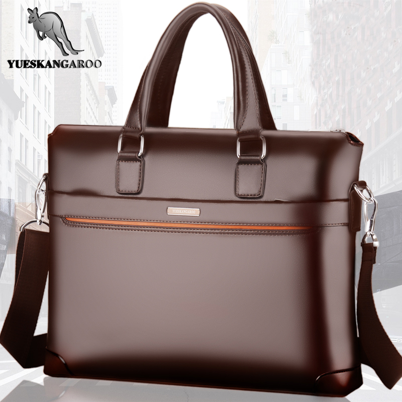 Yuesen Kangaroo Leather Men's Bag Handbag Men's Bag Shoulder Bag Crossbody Backpack Cowskin Bag Briffel Bag Business