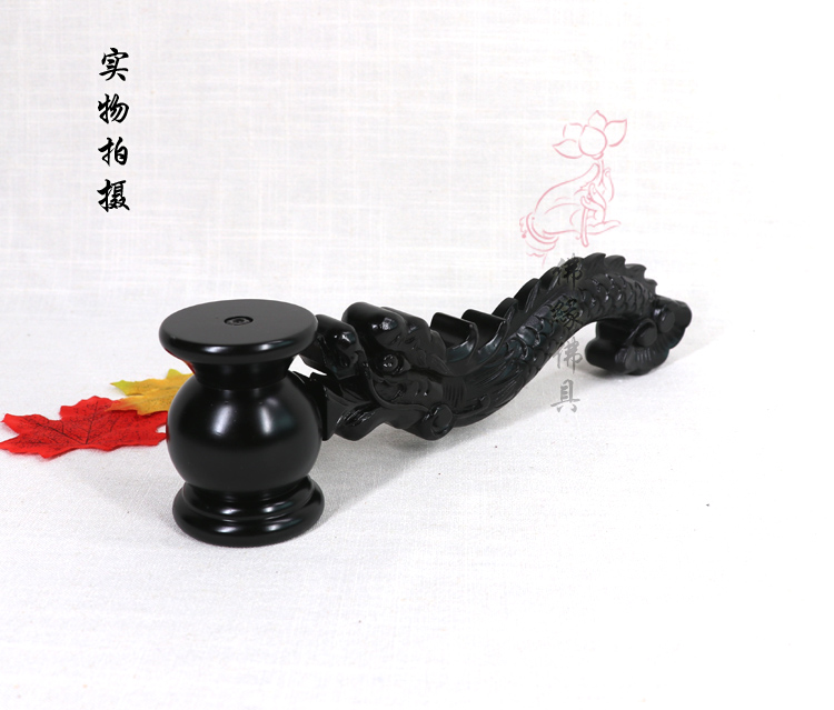 Temple Buddha Hall Supplies High-end Black Sandalwood Tap Hand Stove Incense Burner incense burner Law Society