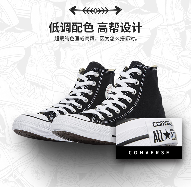Giày converse Converse giày vải nam ALL STAR xác thực giày nữ cổ điển Giày cao giày nam 101010 giày tập thể dục
