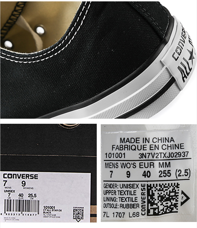 Giày vải cao cổ Converse ALL STAR để giúp giày nam Giày nữ chính hãng Giày thông thường những người yêu thích giày thường 101010 giày thể thao nữ 2021