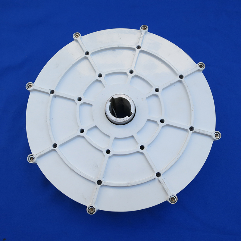 300W vertical shaft permanent magnet disc wind generator motor without iron core disc vertical shaft motor 12V