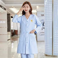 Синий лонгслив, V-образный вырез