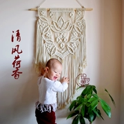 [Breeze] Lotus tay dệt tấm thảm DIY hướng dẫn gói vật liệu vận chuyển macrame tấm thảm in Bắc Âu - Tapestry