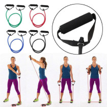 fitness resistance band rope tube elastic exercise for yoga