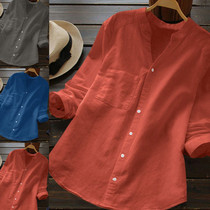 New  shirt long sleeve large size casual loose shirt