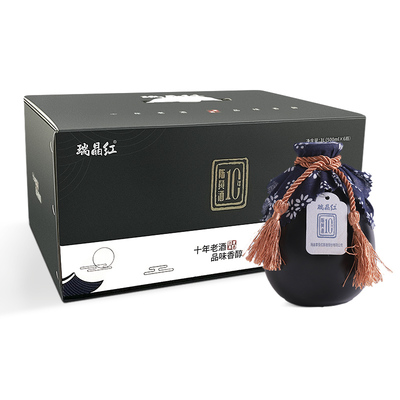 瑞晶十年客家黄酒陈酿6瓶整箱装