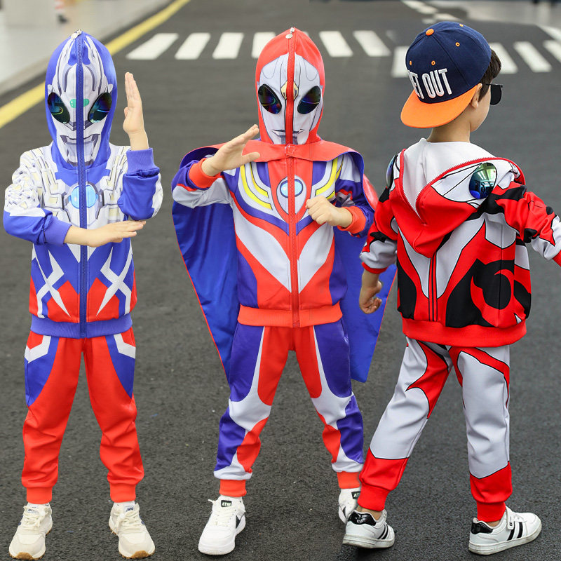 Genuine superhuman bully king clothes children's spring and autumn with long sleeves suit boy Sailo The Beatles have acted out of costumes