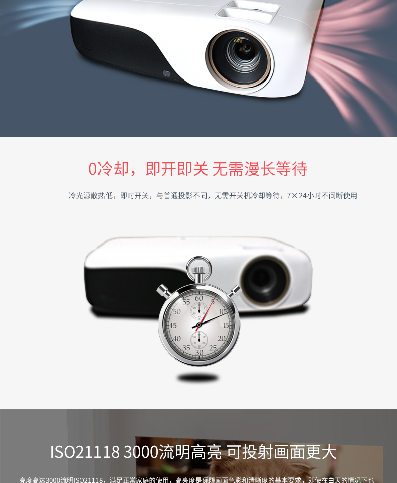 Máy chiếu gia đình Optoma Máy chiếu laser TV3333 HD 1080P Máy chiếu 3D 4K