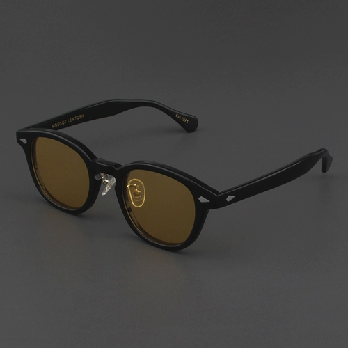 MOSCOT LEMTOSH Ретро солнцезащитные очки, черный цветовой круг