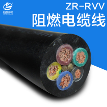 Cable national standard three-phase five-wire outdoor pure copper rvvvv2 5 4 610 square 5-core soft power cord