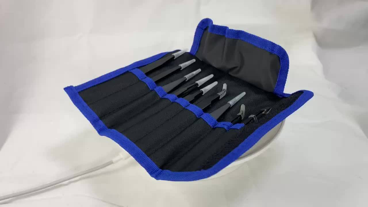 Pinzas De Acero Inoxidable Hot ESD 14 Seguro Antiestático Pinzas