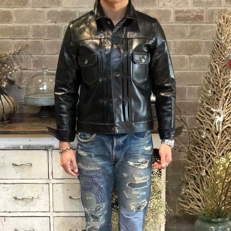 Кожаная куртка Maspi на годовщину Y'2 Leather Anniversary японский чайной кор контур Элитная кожаная куртка