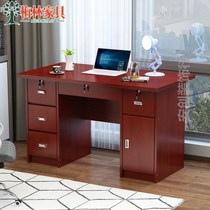 Desk with key Home Adult study Office Small desk with drawers with drawers with lock Home Bedroom