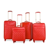 Красный универсальный чемодан для невесты для путешествий