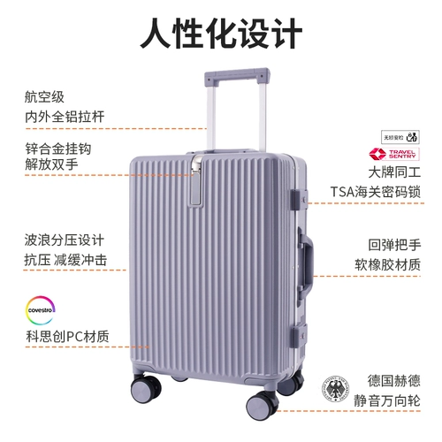 Сиреневый чемодан, прочная качественная коробка, 20 дюймов