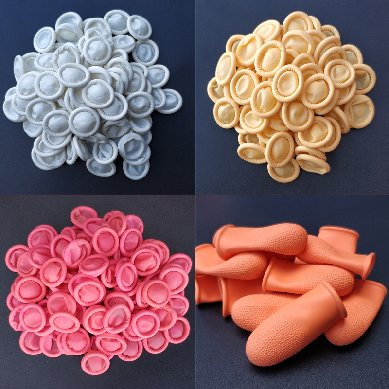 Disposable finger cover protection labor insurance wear-resistant thickened latex finger guard non-slip wear-resistant rubber silicone money counting beauty
