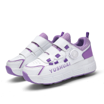 Childrens heelys shoes two-wheeled boys and girls roller skating sneakers retractable wheel shoes students invisible heelys shoes