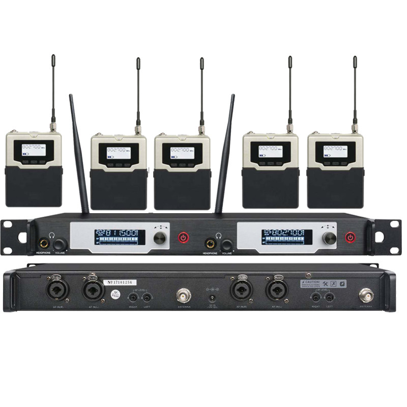 One-to-five-channel professional stage simultaneous interpretation system performance ear return listening in-ear monitoring headphones