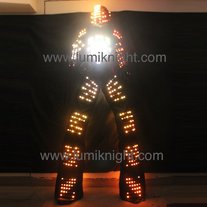 Full-course style design robot clothing led luminous dress luminous clothes on stage to perform costumes