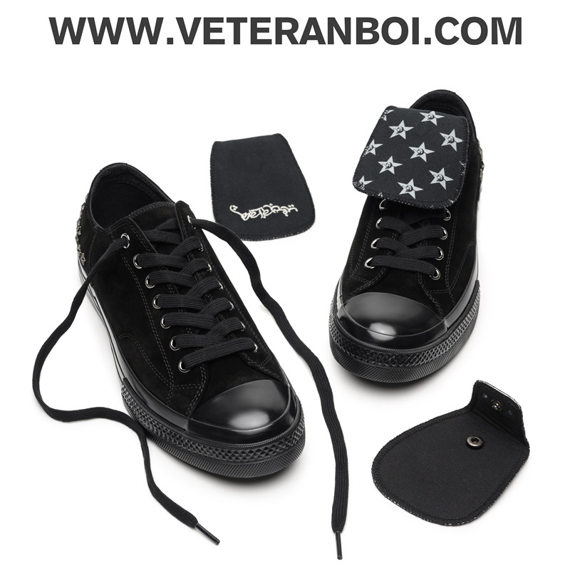 Veteranboi Star Rivet Suede Canvas Shoes Star Rivet Chamois Canvas Shoe Veteranboi Star Rivet Suede Canvas Shoes Star Rivet Chamois Canvas Shoe