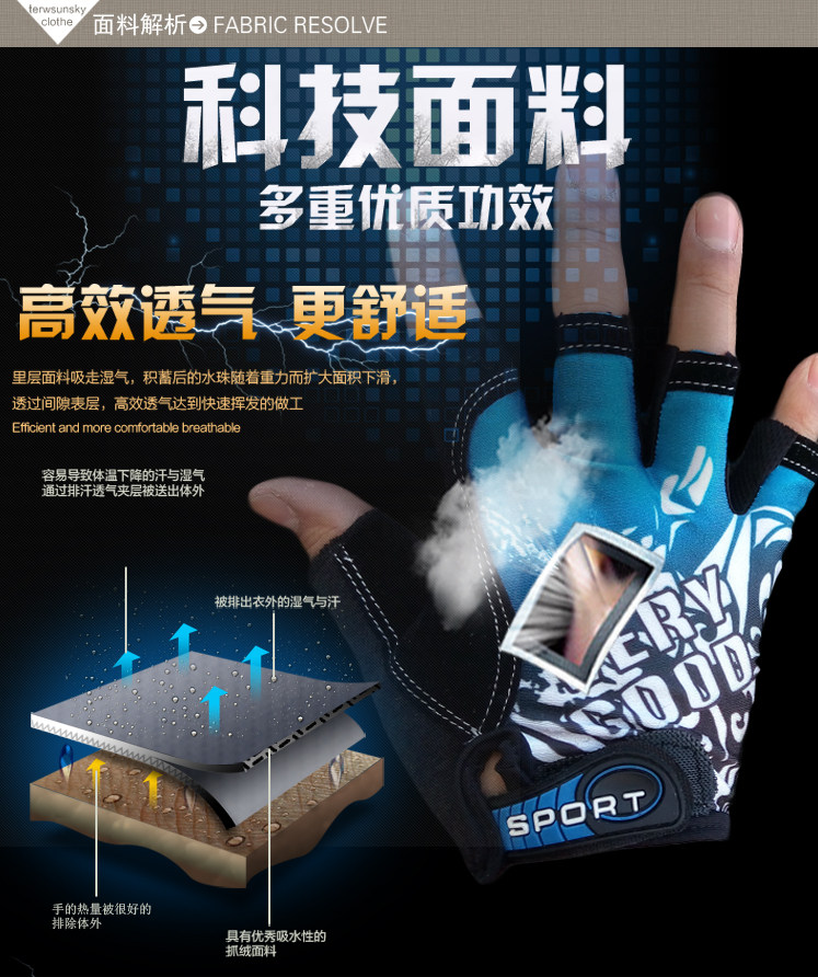 Gants pour vélo - Ref 2238508 Image 5