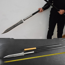 Dragon Quanwu Wangs social equestrian red taster gun king zagger Zhao Yunlongs emboldened silver gun long spear-like weapon unopened