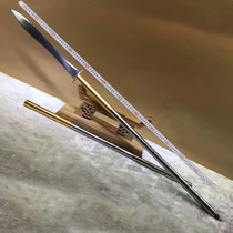 Dragon Quanwu Play Society Zhao Yungun Manganese Steel Wild Pig Long Thatch Red Tassel King Gun Field Cold Weapon Long Knife Sword Unopened Blade